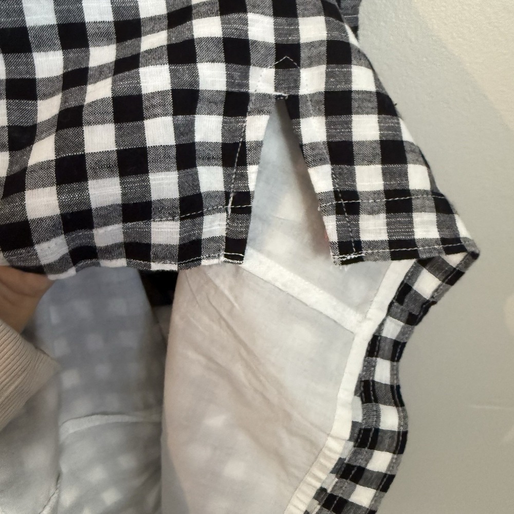 Abercrombie &‎ Fitch Women's Gingham Dress Size SM Black White 90's Y2K - Picture 4 of 8